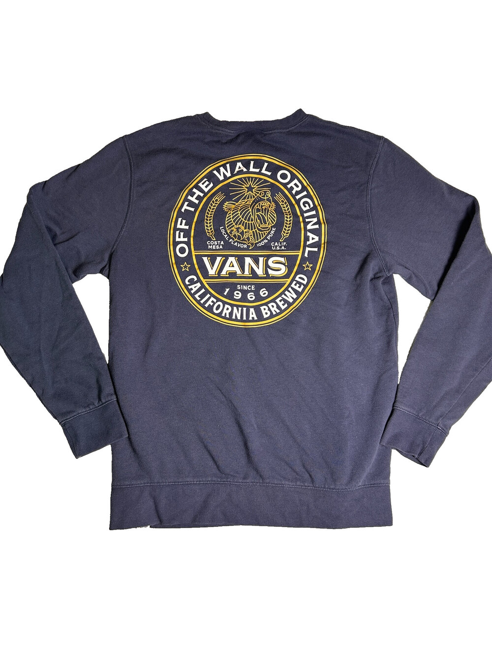 Vans OTW Original Crew Neck Long Sleeve Shirt Mens Small Graphic Skater Classic